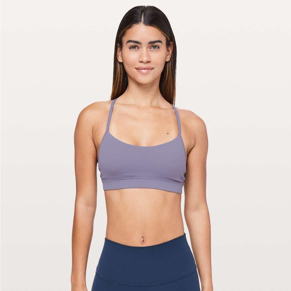 Lululemon Flow Y Bra Purple Quartz Size 10